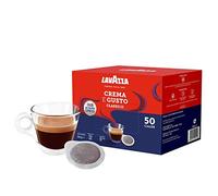 Lavazza, Crema e Gusto Classico, Caffè in Cialde per Macchine Espresso, 50 Cialde in Carta, con Note di Legno e Tabacco, Arabica e Robusta, Intensità 8/10, Tostatura Scura, 4 Confezioni Da 50 Cialde