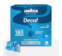 Lavazza, Espresso Dek, 180 Capsule di Caffè in Alluminio Compatibili con Macchine Nespresso* Original, con Note di Frutta Secca e Cioccolato, Arabica e Robusta, Intensità 7/13, Tostatura Media