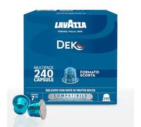 Lavazza, Espresso Dek, 240 Capsule di Caffè in Alluminio Compatibili con Macchine Nespresso* Original, Note di Frutta Secca e Cioccolato, Arabica e Robusta, Intensità 7/13, Tostatura Media, 8 Pack