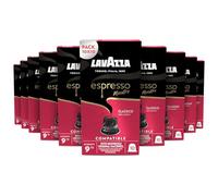 Lavazza, Espresso Maestro Classico, 100 Capsule in Alluminio Compatibili con Macchine Nespresso* Original, con Note Aromatiche di Cereali e Biscotti, 100% Arabica, Intensità 9/13, Tostatura Scura