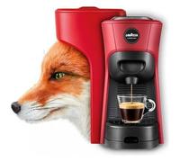 LAVAZZA - Macchina da Caff Espresso Automatica /Manuale A Modo Mio LM 840 Tiny Eco Serbatoio 0.6 Lt. Potenza 1450 Watt Colore Nero / Rosso