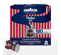Lavazza, Moka Style, 180 Capsule Compatibili Nespresso | con Note di Cacao e Cioccolato, Arabica e Robusta, Intensità 10/13, Tostatura Medio-Scura