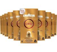 Lavazza, Qualità Oro, 100 Capsule in Alluminio, Note Fruttate e Floreali, 100% Arabica, Intensità 8/13, Tostatura Chiara, 10 Confezioni da 10 Capsule