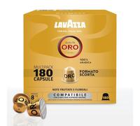 Lavazza, Qualità Oro, 180 Capsule in Alluminio Compatibili con Macchine Nespresso Original, Note Fruttate e Floreali, 100% Arabica, Intensità 8/13, Tostatura Chiara