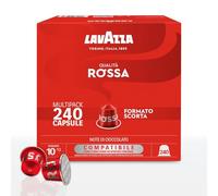 Lavazza, Qualità Rossa, 240 Capsule di Caffè in Alluminio Compatibili con Macchine Nespresso* Original, con Note di Cioccolato e Frutta Secca, Arabica e Robusta, Intensità 10/13, Tostatura Media
