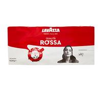 Lavazza Qualità Rossa, Caffè Macinato per Moka, Composizione Arabica e Robusta, Gusto Pieno e Rotondo Con Note di Cioccolato, Intensità 5, Tostatura Media - 4 x 250 g