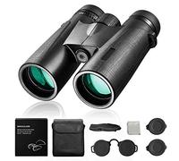 Lavcus - Binocolo 12 x 42 per bird watching, visione notturna, binocolo a lunga distanza per adulti compatto, 18 mm grande vista oculare, obiettivo prisma BAK4 FMC lente per caccia tiro sport concerto vista vista panoramica