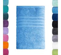 Lavea® 1 Asciugamano Viso e Mani 50x100 cm in Spugna di Cotone Bio 100% Morbidi e Assorbenti, per Casa Hotel Spa - Asciugamano da Bagno - Azzurro cielo
