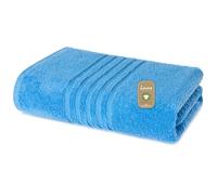 Lavea® 1 Telo Sauna 80x200 cm in Spugna di Cotone Bio 100% Morbidi e Assorbenti, per Casa Hotel Spa - Ideali anche come Asciugamani Doccia - Azzurro cielo