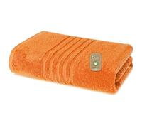 Lavea® 1 Telo Sauna 80x200 cm in Spugna di Cotone Bio 100% Morbidi e Assorbenti, per Casa Hotel Spa - Ideali anche come Asciugamani Doccia - Arancione