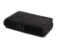 Lavea® Asciugamano Bagno 80x200 cm in Spugna 100% Cotone Morbido e Assorbente - Perfetto come Asciugamano Doccia Grande e come Asciugamano Palestra - Nero