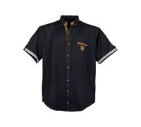 Lavecchia 1128 Camicia Button-Down, Nero, 3XL Uomo