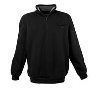 Lavecchia Felpa Semplice Colletto rialzato Grandi Taglie Nero, Dimensione:5XL