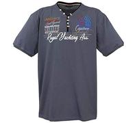 Lavecchia Maglietta da uomo taglie forti LV-608, antracite., 4XL