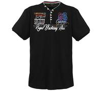 Lavecchia Maglietta da uomo taglie forti LV-608, Nero , 5XL
