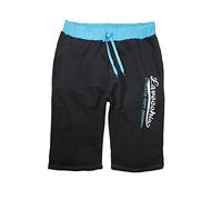 Lavecchia Men's Bermuda Shorts Turquoise-Black Big Sizes, Dimensione:6XL
