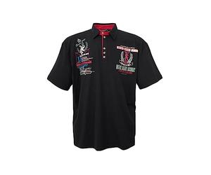 Lavecchia Men's Polo Shirt Black, Dimensione:7XL