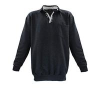 Lavecchia Men's Sweatshirt Anthracite-Gray, Dimensione:5XL