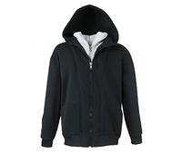 Lavecchia Men's Sweatshirt Jacket Black-Gray, Dimensione:3XL