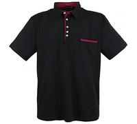 Lavecchia Polo da uomo LV-1701, Nero , 6XL