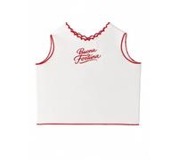 LaVelahome Camicia della Fortuna Neonato Made in Italy Camicino, 100% Cotone Percalle, Camincina (Bianco/Rosso)