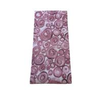 LaVelahome Tappeto AquaSponge da Bagno Assorbente a Metraggio Microfibra Antiscivolo Made In Italy Largo 50 cm Bolle Geometrico (Rosa)