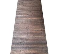 LaVelahome Tappeto Bamboo A Metraggio Naturale Antiscivolo Resistente Lavabile Design Moderno Versatile Per Cucina Soggiorno Camera Bagno Bambà Legno Eco-Friendly Facile Da Pulire (CIOCCOLATO)