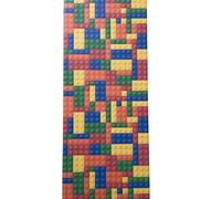 LaVelahome Tappeto Da Cucina Vinile Pvc Mattoncini Brick Runner Costruzioni (50_x_140_cm, Multicolor)