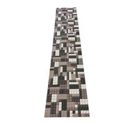 LaVelahome Tappeto Da Cucina Vinile Pvc Mattoncini Brick Runner Costruzioni (50_x_190_cm, Grigio)
