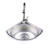 Lavelli di Servizio in Acciaio Inox 304 indipendenti, lavello di Servizio in Acciaio Inox per Lavaggio, lavello da Cucina Indipendente con Rubinetto, unità con Rubinetto per Acqua Calda e fr