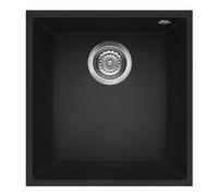 Lavello 1 vasca (38x44cm) QUADRA 100 SOTTOTOP Nero Opaco LGQ10040BSO