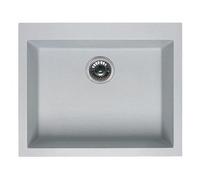 Lavello 1 vasca (57x50cm) QUADRA 105 Aluminium Metal LMQ10579