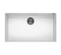 Lavello 1 vasca (76x44cm) QUADRA 130 SOTTOTOP Bianco Opaco LKQ13096BSO