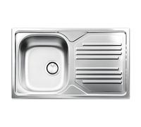Lavello 1 vasca (86x50cm) ATMOSFERA Inox Prelucidato TM861IRPC