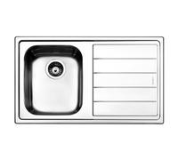 Lavello 1 vasca (86x50cm) LINEAR Inox Spazzolato LN861IRBC