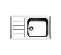 Apell Lavello Cucina 1 Vasca Incasso con Gocciolatoio Sx Larghezza 86 cm materiale Acciaio Inox finitura Spazzolata - LNG861ILBC Serie Linear