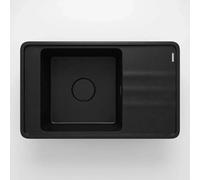 Lavello 1 vasca con gocciolatoio Idrostile Varadero 500x229 mm nero Nero