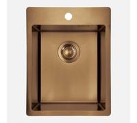 Lavello 1 vasca forma 3 Idrostile Ciego de Ávila 505x200 mm bronzo spazzolato Bronzo spazzolato
