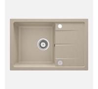 Lavello 1 vasca gocciolatoio Idrostile Amancio sifone 440x164 mm sabbia Sabbia