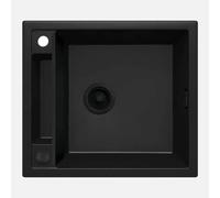 Lavello 1 vasca magnetico rettangolare Idrostile Guayos 500x219 mm nero Nero