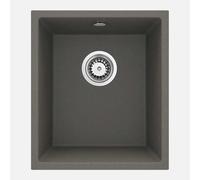 Lavello 1 vasca sottopensile Colón forma vert sifone 440x200 mm Antracite met Antracite metallico