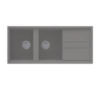 Lavello 2 vasche (116x51cm) BEST 500 Titanium Metal LMB50073