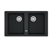 Lavello 2 vasche (86x50cm) Bfg 620 BOSTON Nero Opaco 114 0276 140