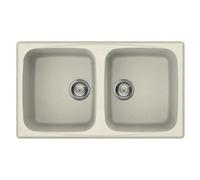 Lavello 2 vasche (86x50cm) MASTER 450 Bianco antico Opaco LGM45062