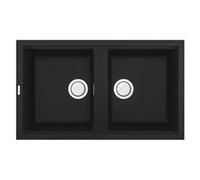 Elleci Best 450 LGB45040 Lavello incasso 86 x 51 - granitek - nero
