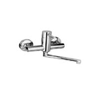 LAVELLO A PARETE CON BOCCA OVALE GIREVOLE - IN OTTONE CROMATO