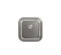 CATA 40-40 /D CB 40 Lavandino Cucina 44x44 cm 1 Vasca Quadrata con Spessore di 0,07 cm e profondità di 18 cm Materiale Installazione in Mobili di 50 cm, Acciaio Inox