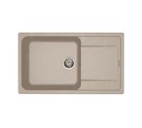 Elleci LG241051 Lavello da Incasso 1 vasca grande con gocciolatoio Reversibile 86 x 50 cm finitura Granitek Avena 51 Life 410