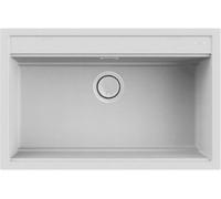 ELLECI Lavello Cucina 1 Vasca da Incasso Larghezza 79 cm materiale Granitek colore Bianco G68 - LGB13068 Best 130