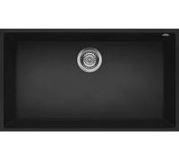 Elleci LGQ13040BSO Quadra 130 Sottotop Lavello 1 vasca in Granitek Nero ( G40 )